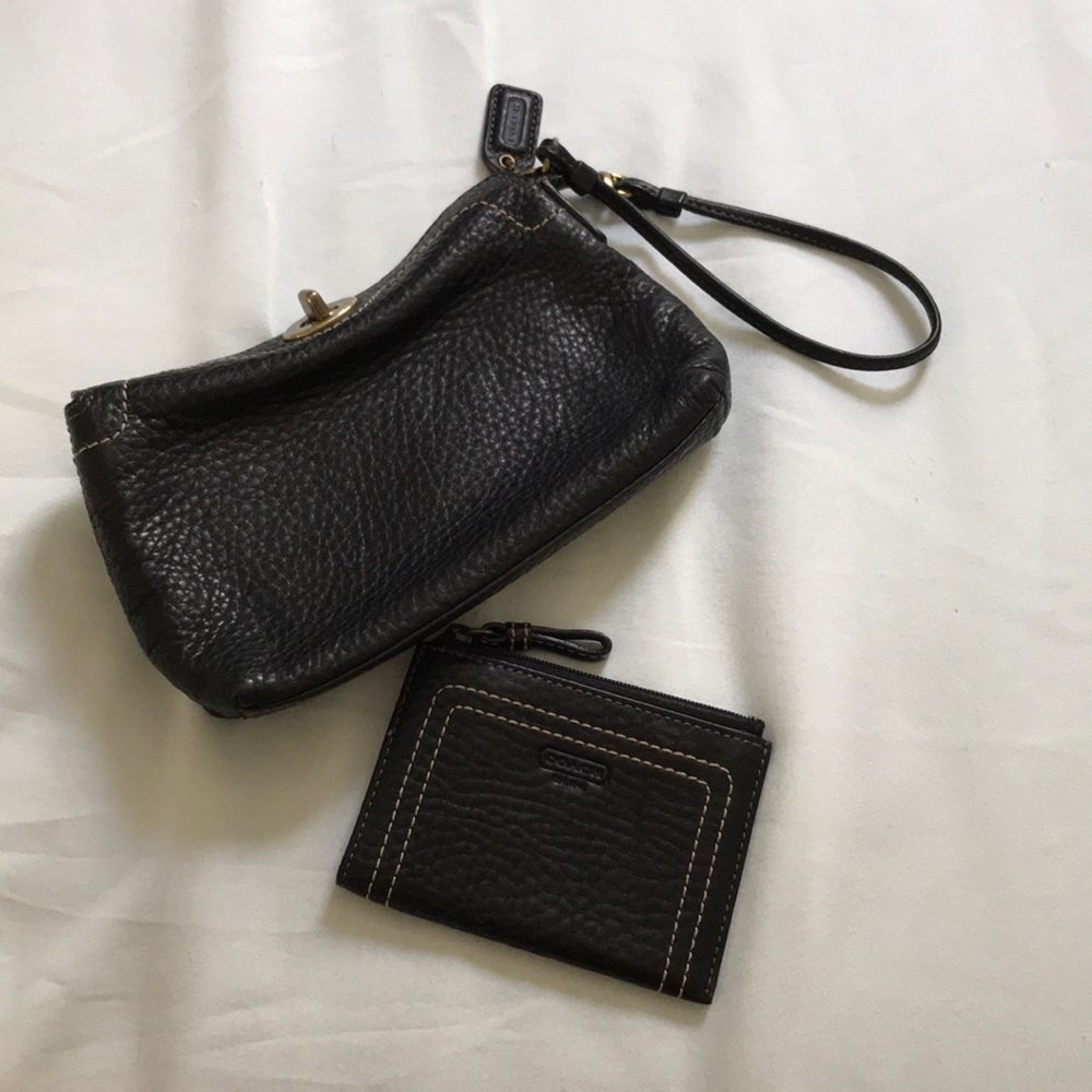 EUC Coach wristlet and wallet set